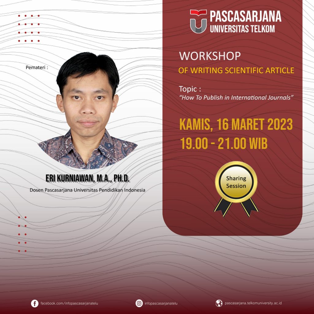 Workshop of Writing Scientific Article 16 Maret 2023